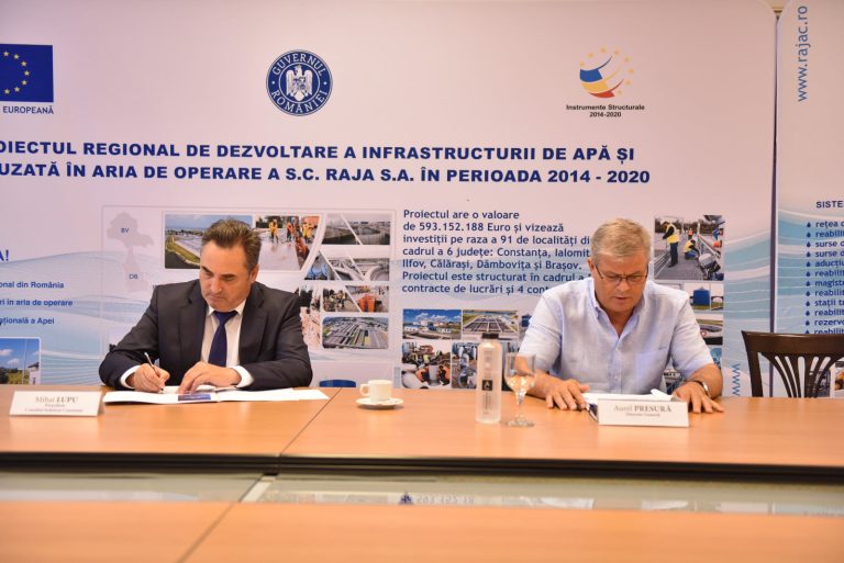 RAJA continuă investițiile în infrastructura de apă și apă uzată din județele Constanța și Dâmbovița