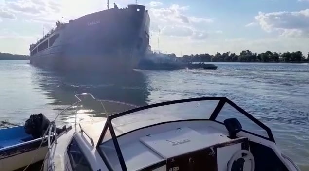 Pilgrim The office Datum VIDEO Incident naval în zona Chilia Veche. Un vapor ucrainean, implicat -  Dobrogea Live