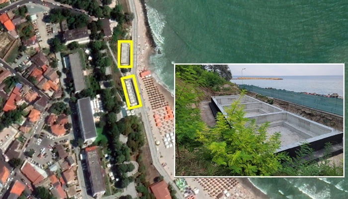 Proprietarul hotelului Corsa din Mangalia construiește ilegal două vile pe faleza orașului