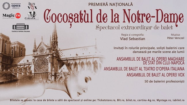 Premieră națională, la Constanța: Spectacolul de balet „Cocoșatul de la Notre-Dame”