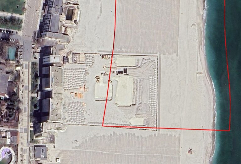 Imaginile din satelit demonstrează că excavările de pe plaja Mamaia au fost executate într-o zonă neautorizată