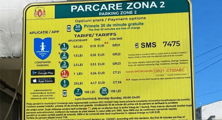 Primăria Constanța a început anul 2025 cu o minciună: Plătești abonamentul de parcare Zona 2, scapi de taxa de 200 de lei a lui Chițac! Realitate: le plătești pe amândouă